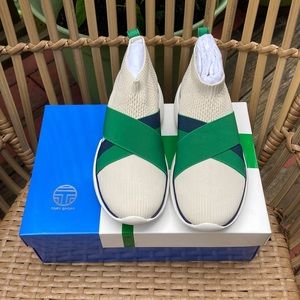 Tory Burch Bubble Elastic Knit Lowtop Sneaker Tory Sport Size 7